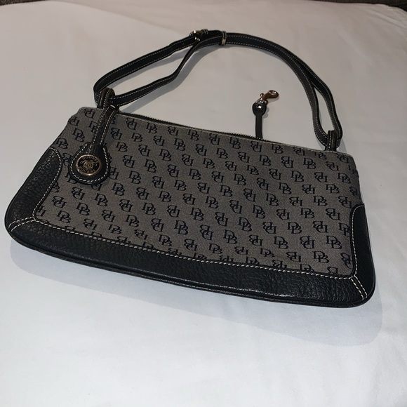 Gently Loved Dooney & Bourke Canvas and Leather Shoulder Bag - Picture 10 of 10